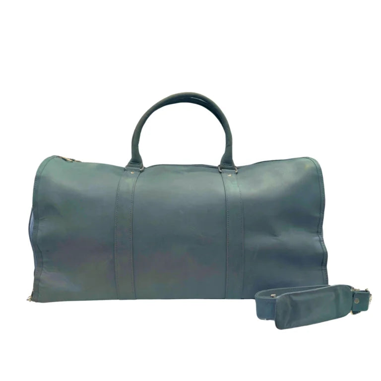 Leather Duffel Bag with Shoe Compartment | Travel Smart, Travel Stylish